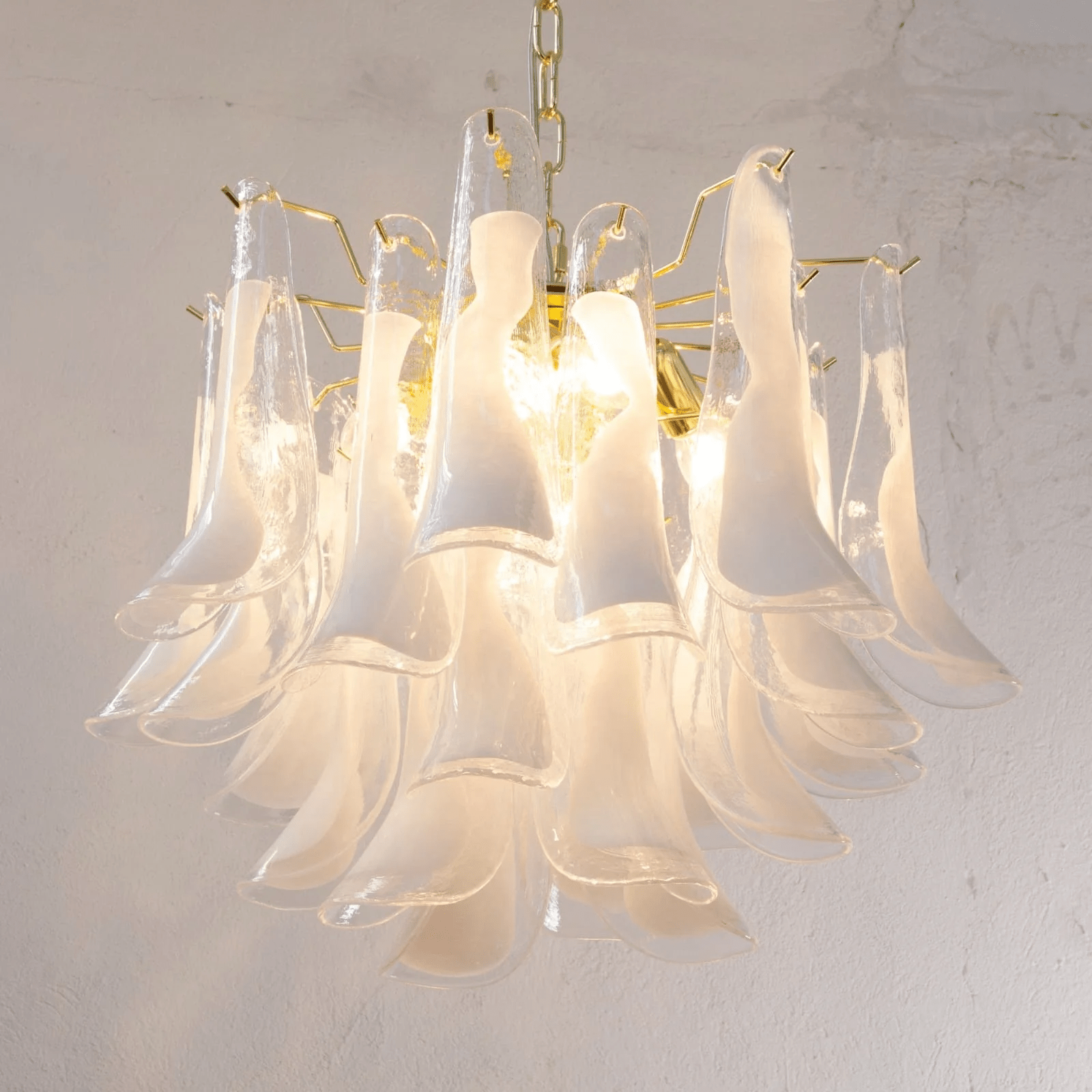 Aurora Chandelier Murano Glass Tiered Italian - Blowlighting