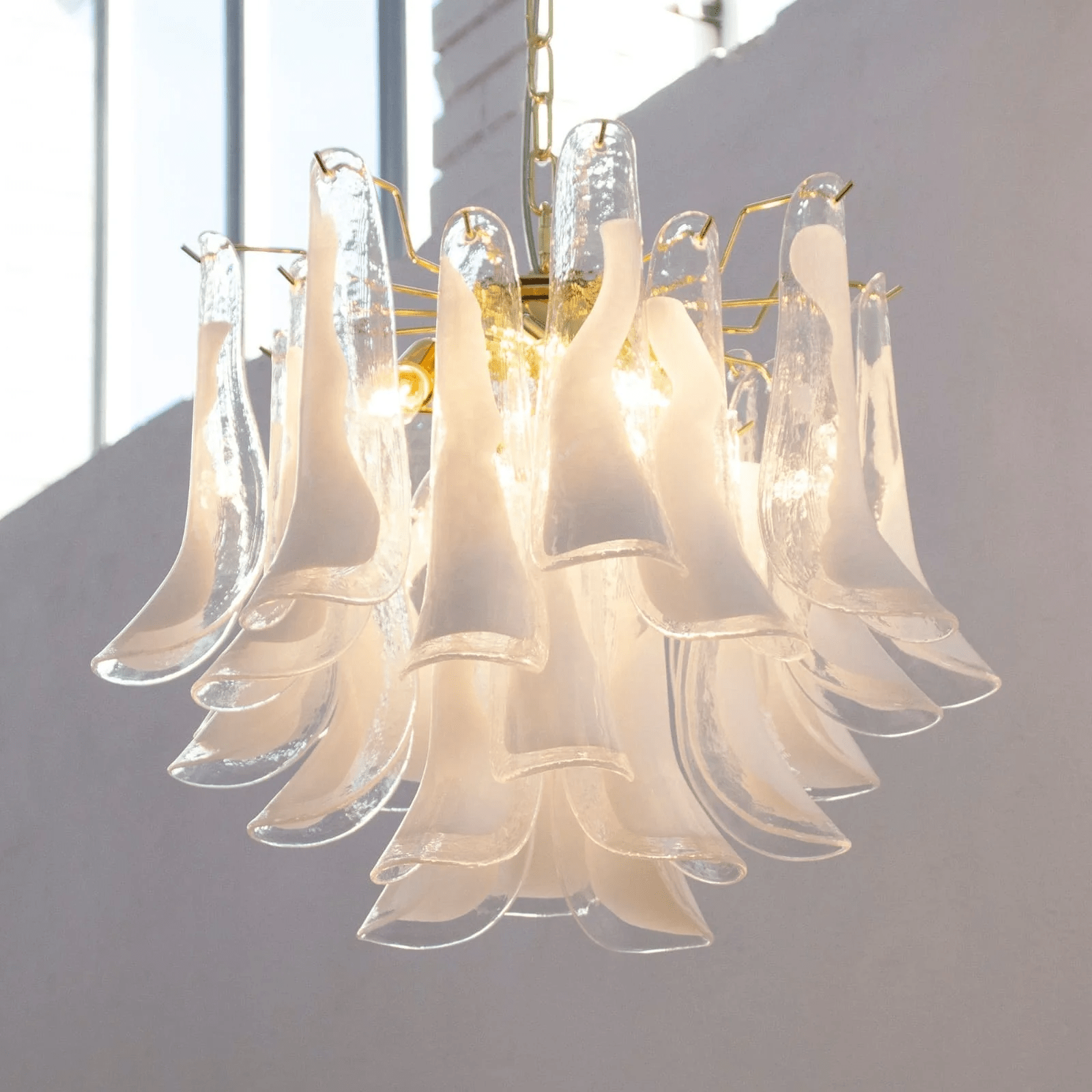 Aurora Chandelier Murano Glass Tiered Italian - Blowlighting