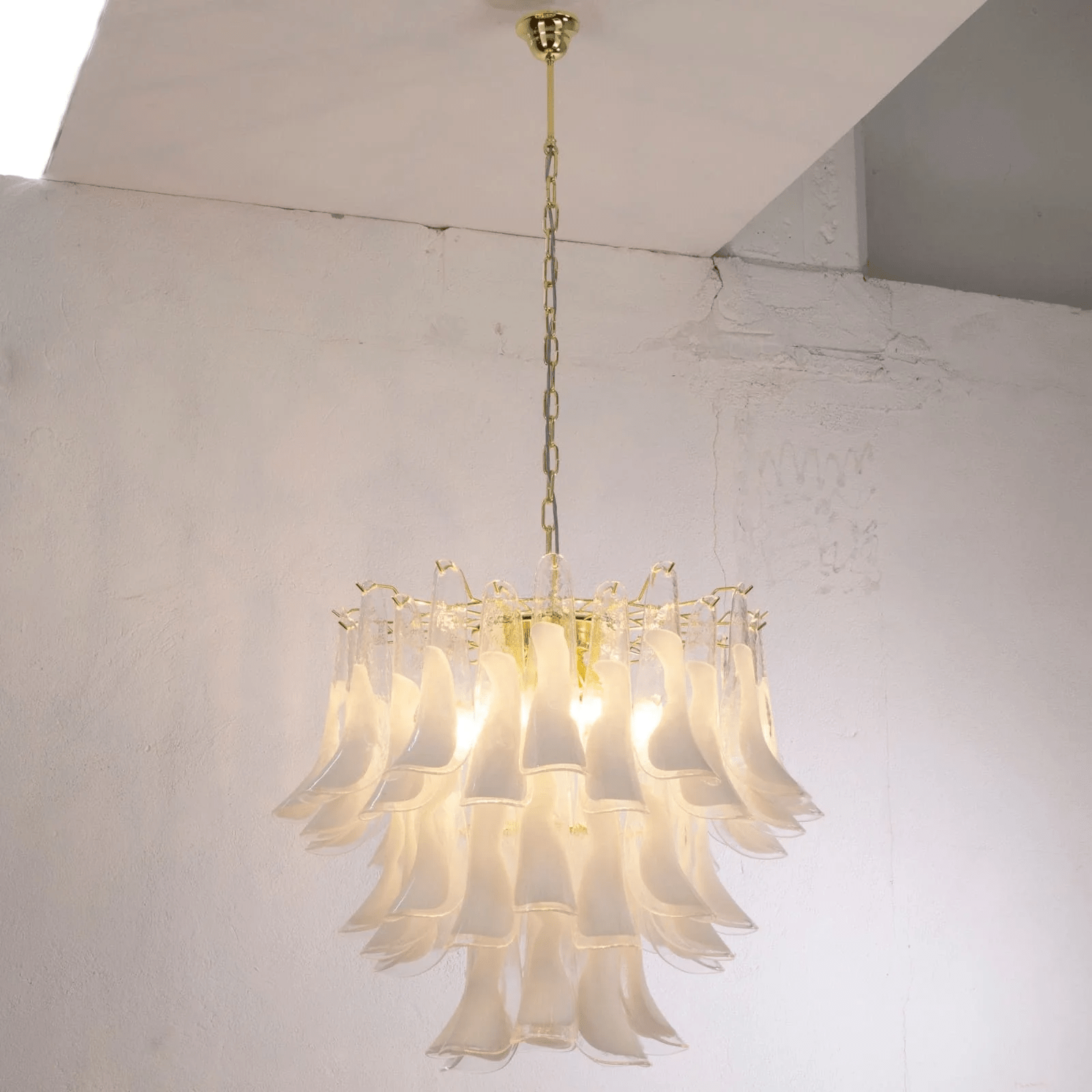 Aurora Chandelier Murano Glass Tiered Italian - Blowlighting