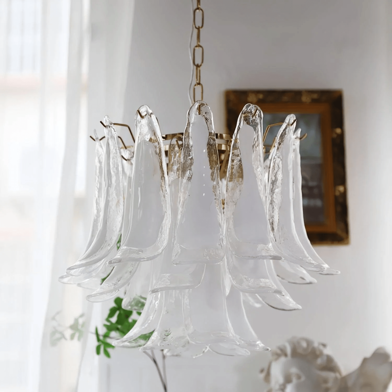 Aurora Chandelier Murano Glass Tiered Italian - Blowlighting