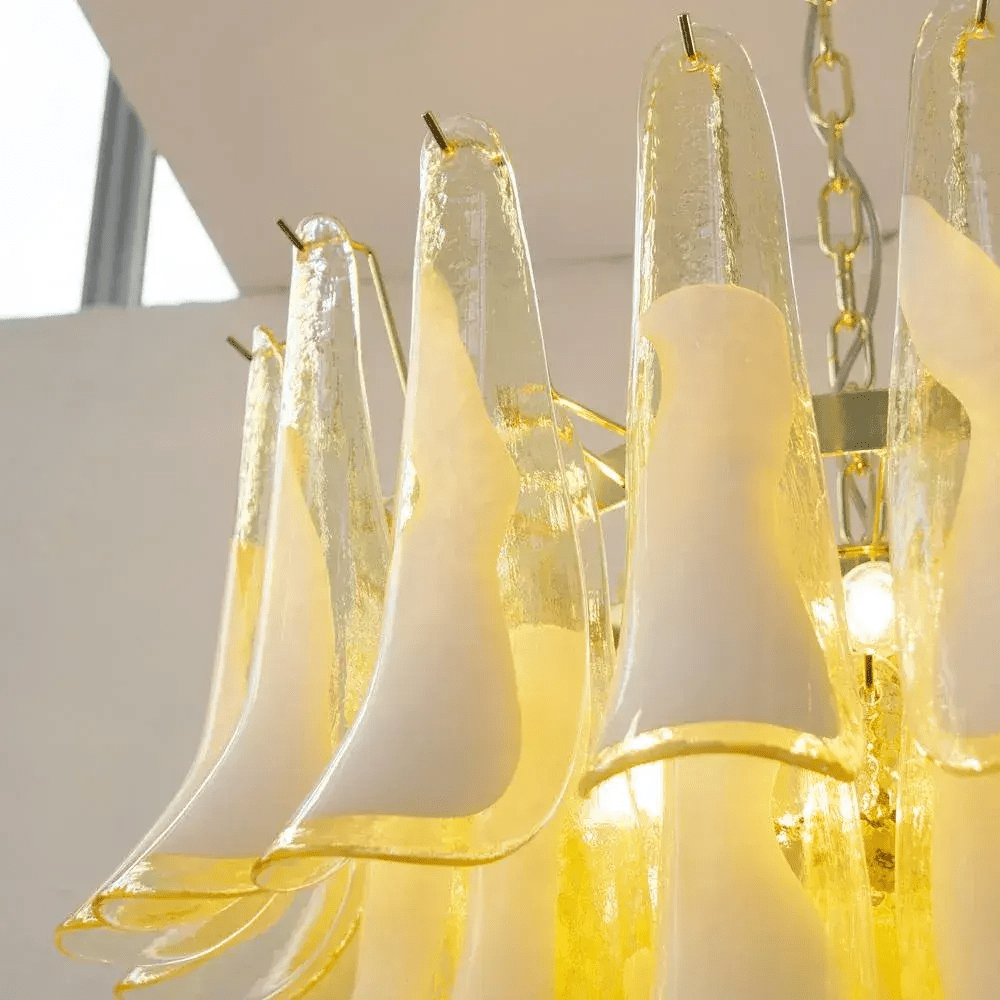 Aurora Chandelier Murano Glass Tiered Italian - Blowlighting