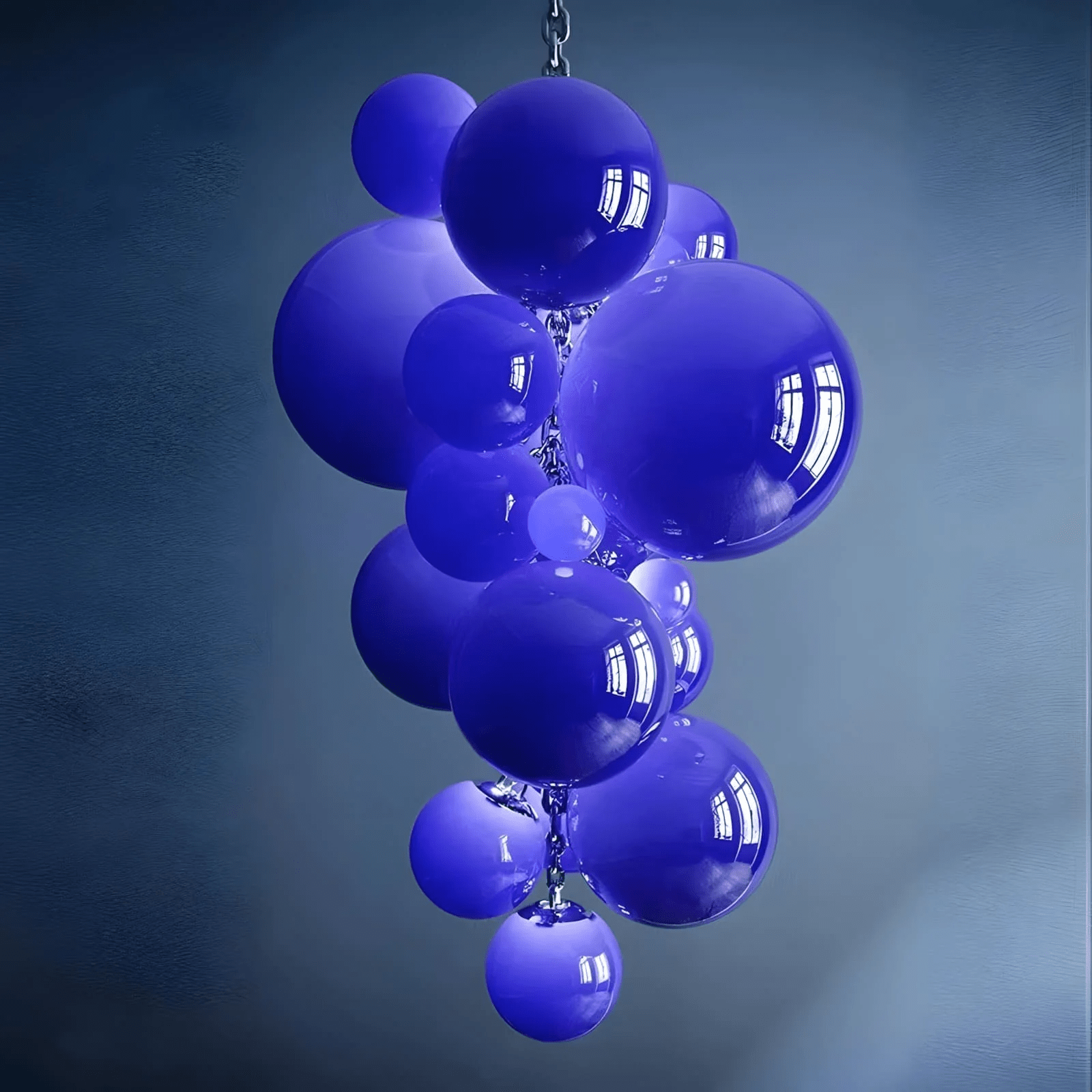 Aurora Chandelier Murano Glass Grape Cluster Art Deco - Blowlighting
