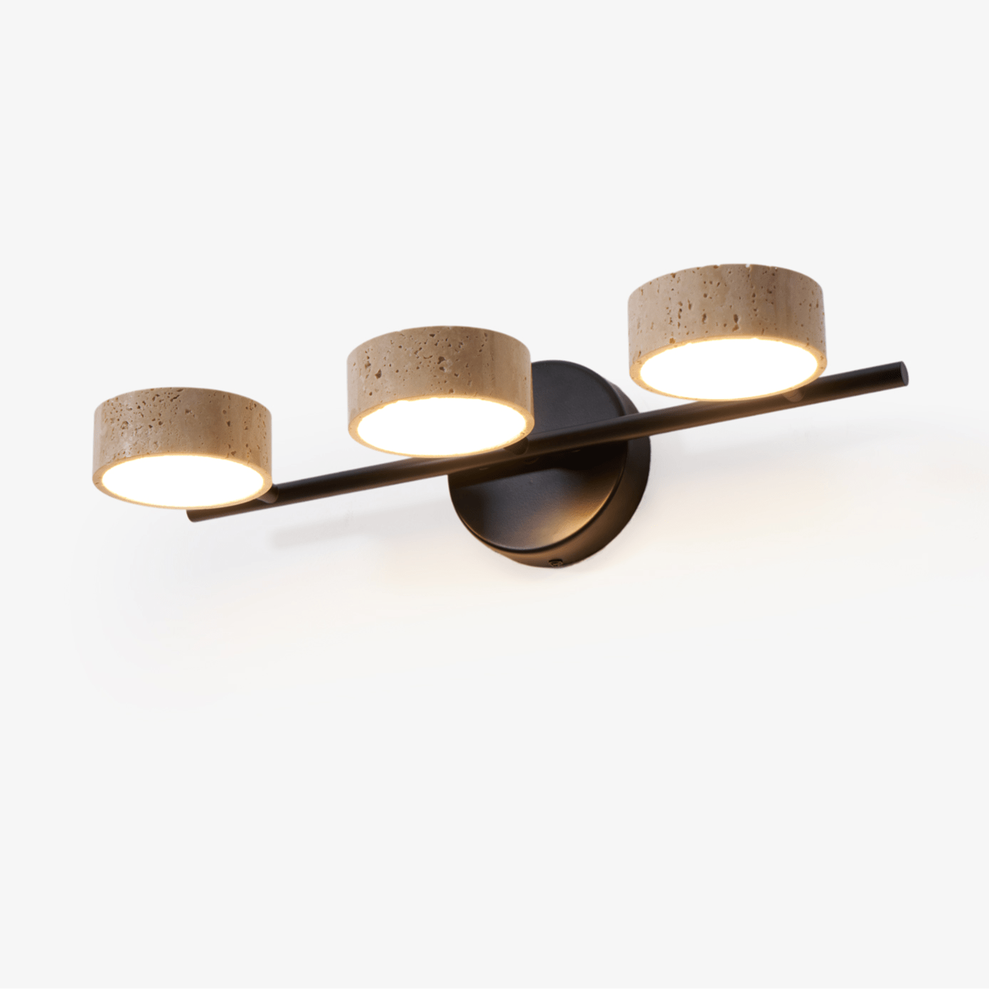 Ceshair Multi Head Travertine Vanity Light - Blowlighting