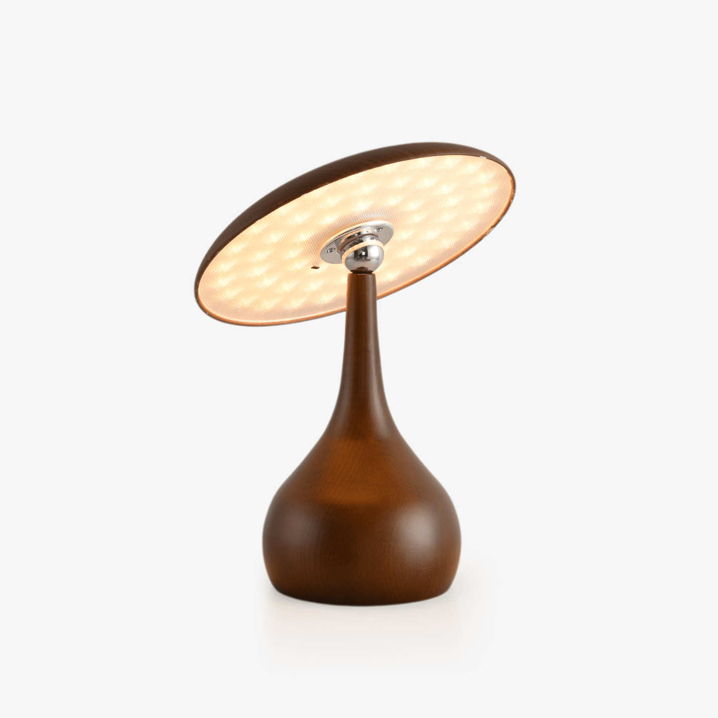 Orbis Vintage Wood Table Lamp - Blowlighting