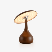 Orbis Vintage Wood Table Lamp - Blowlighting
