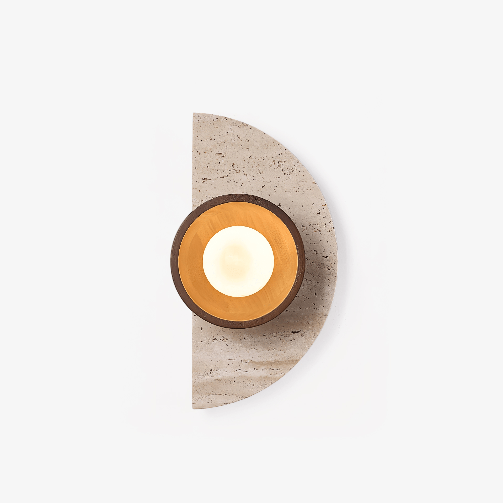 Mylaean Geometric Travertine Wall Light - Blowlighting