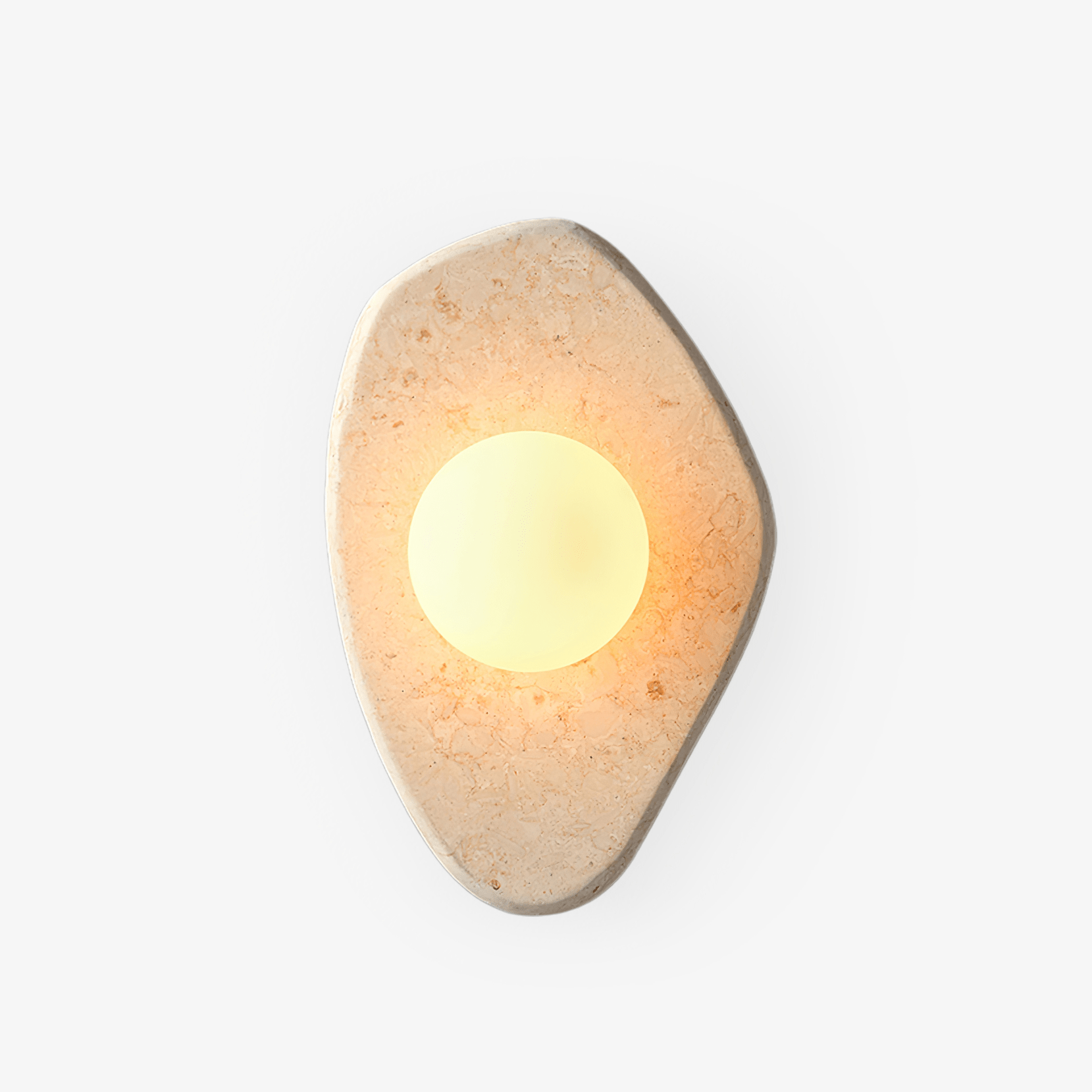 Pebble Rustic Marble Wall Light - Blowlighting