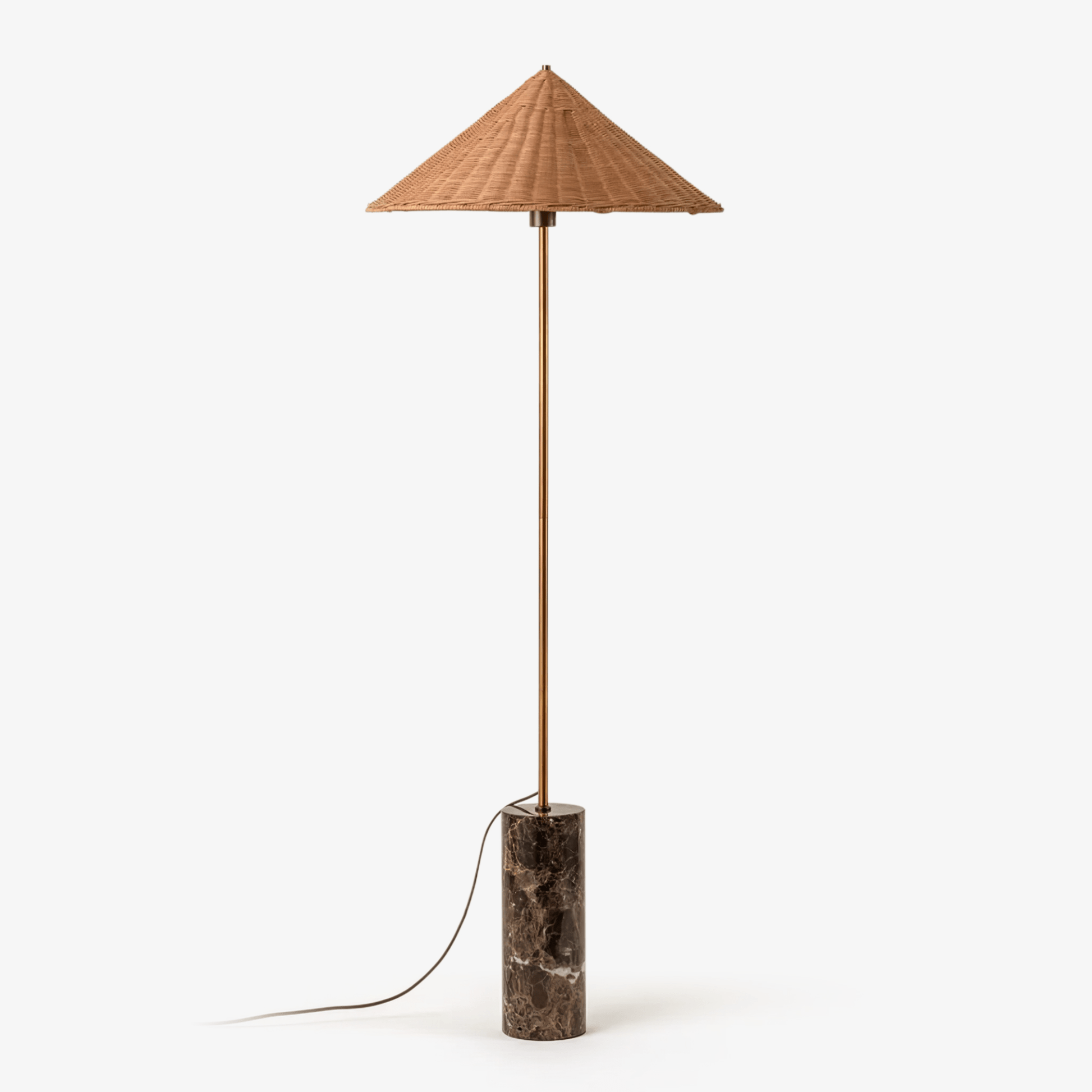 Zenith Bohemian Marble Floor Lamp - Blowlighting