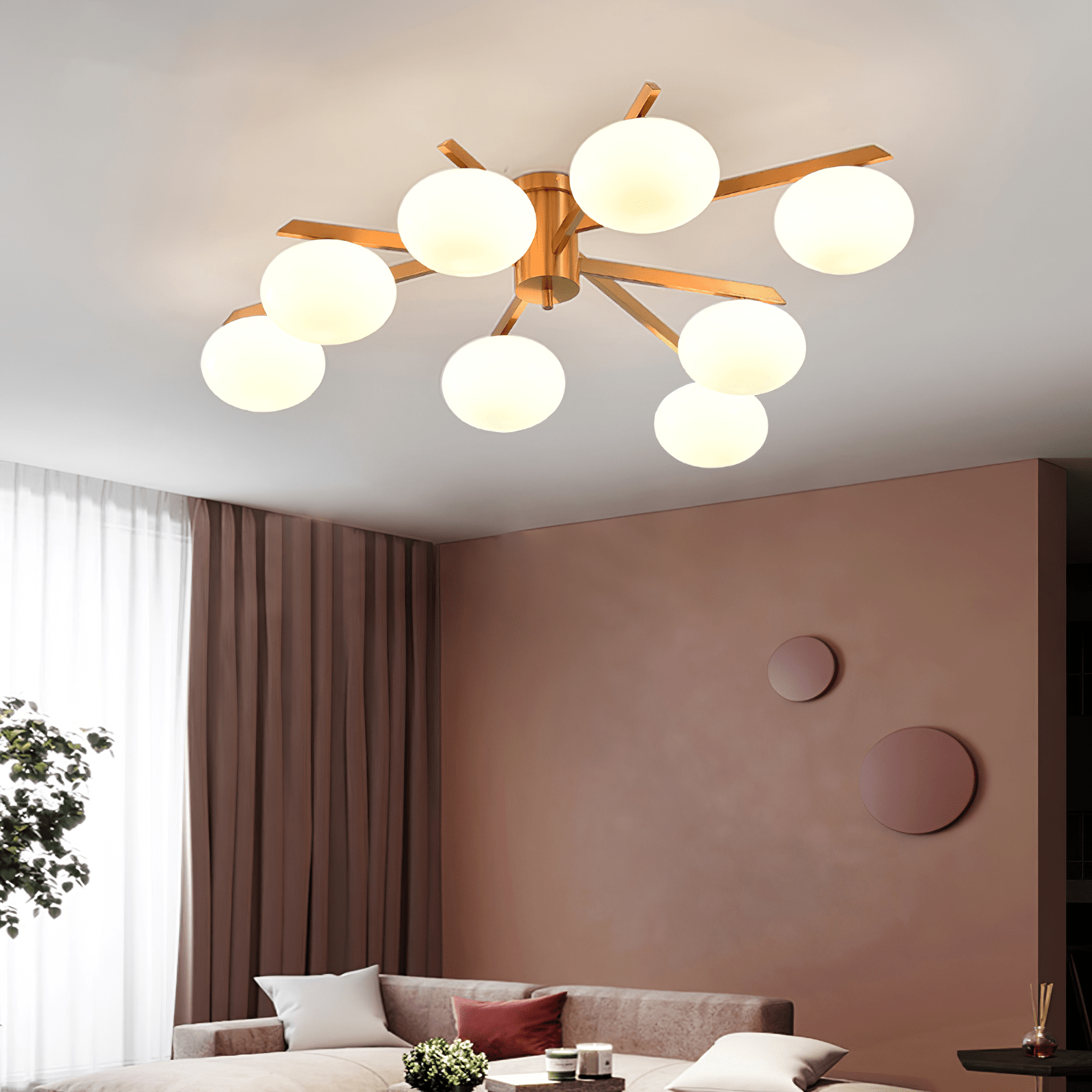 Nova Modern Glass Ceiling Light - Blowlighting