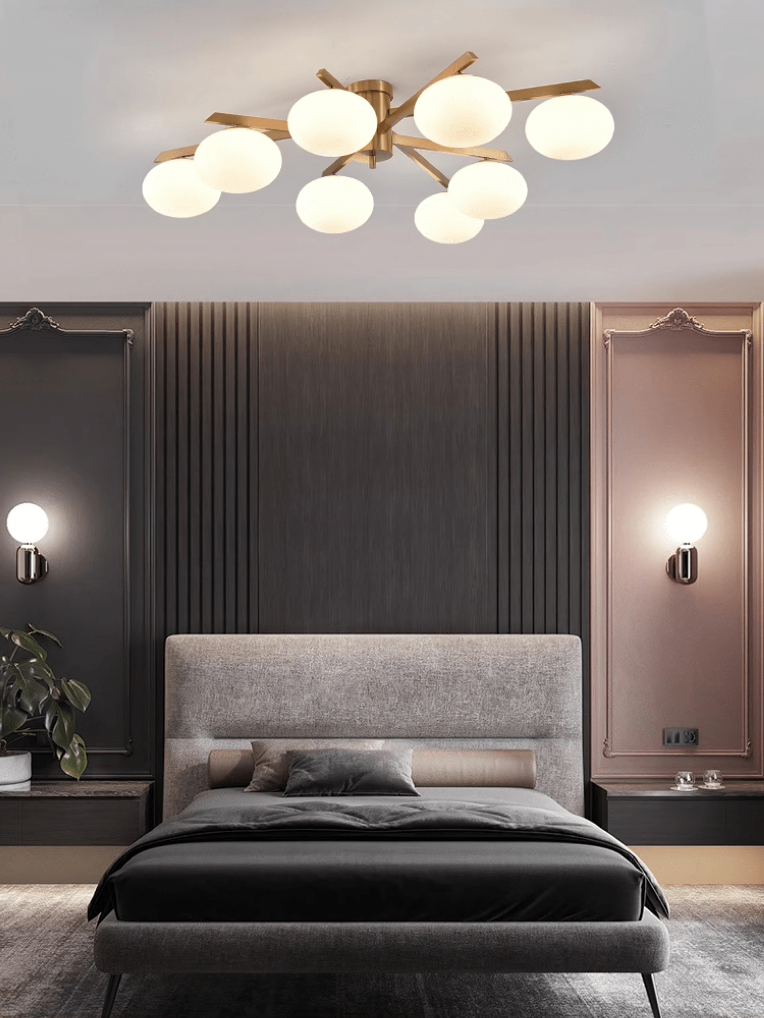 Nova Modern Glass Ceiling Light - Blowlighting