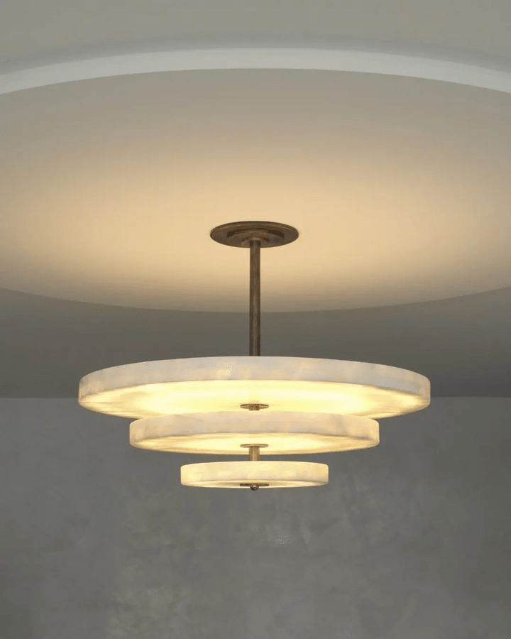 Liora Minimalist Alabaster Pendant Light - Blowlighting