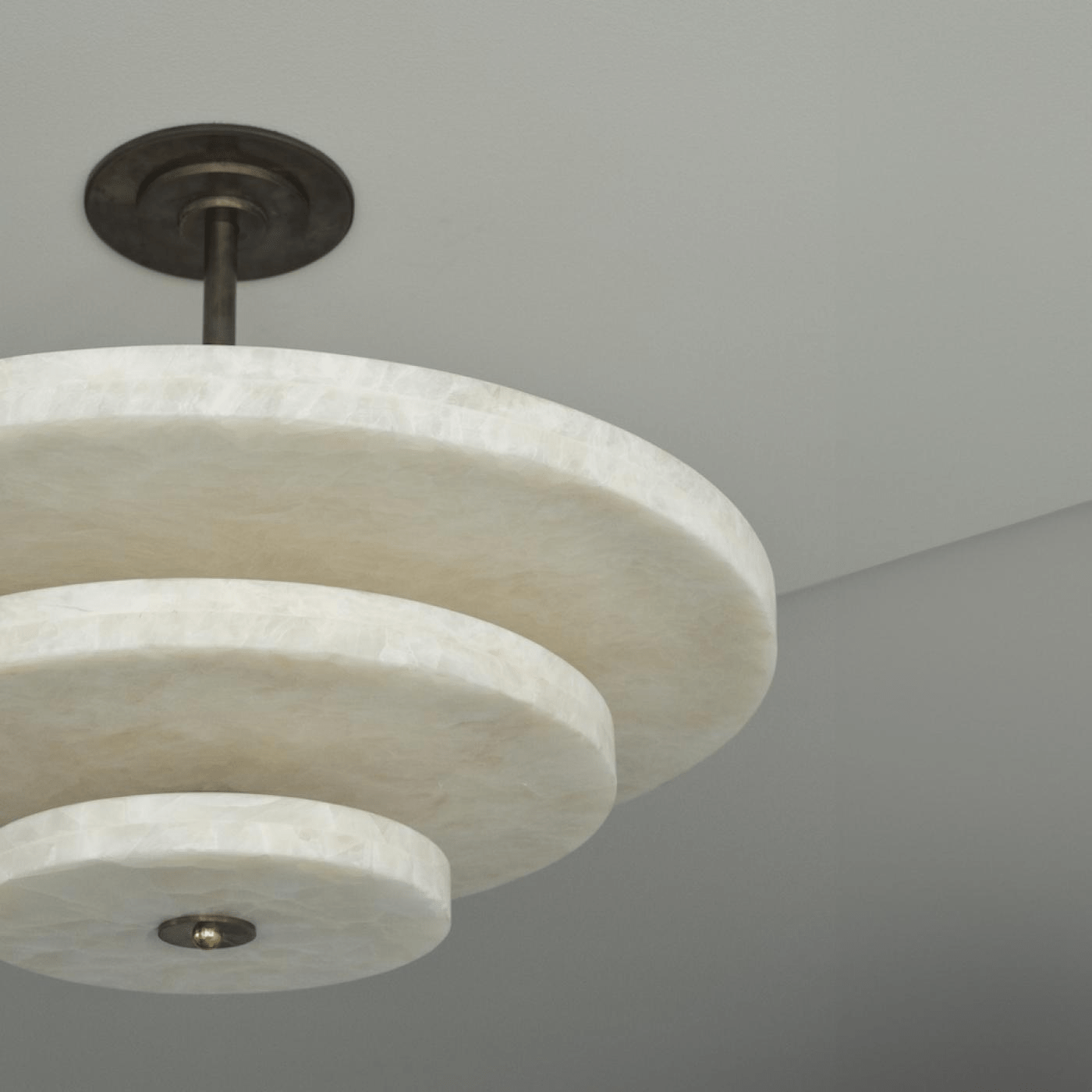 Liora Minimalist Alabaster Pendant Light - Blowlighting