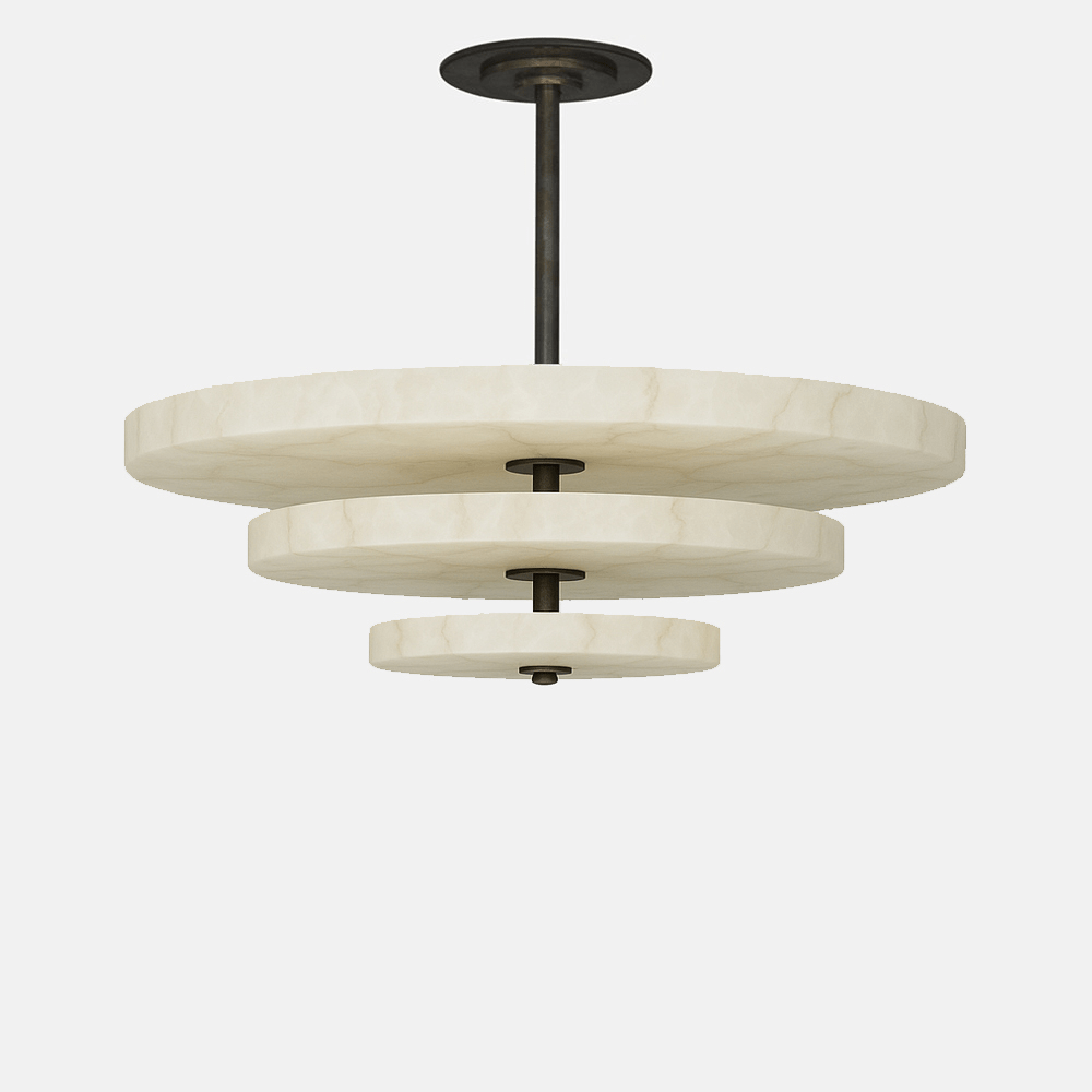 Liora Minimalist Alabaster Pendant Light - Blowlighting