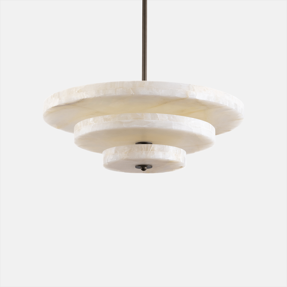 Liora Minimalist Alabaster Pendant Light - Blowlighting