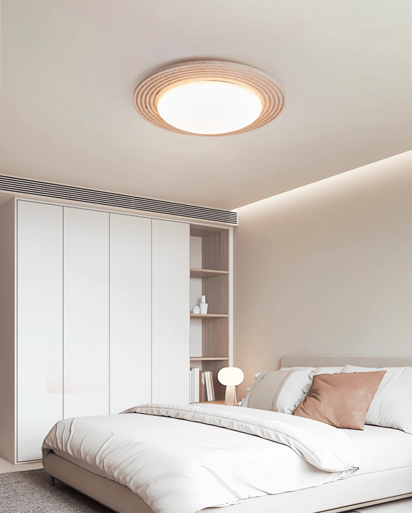 Orinir Minimalist Travertine Ceiling Light - Blowlighting