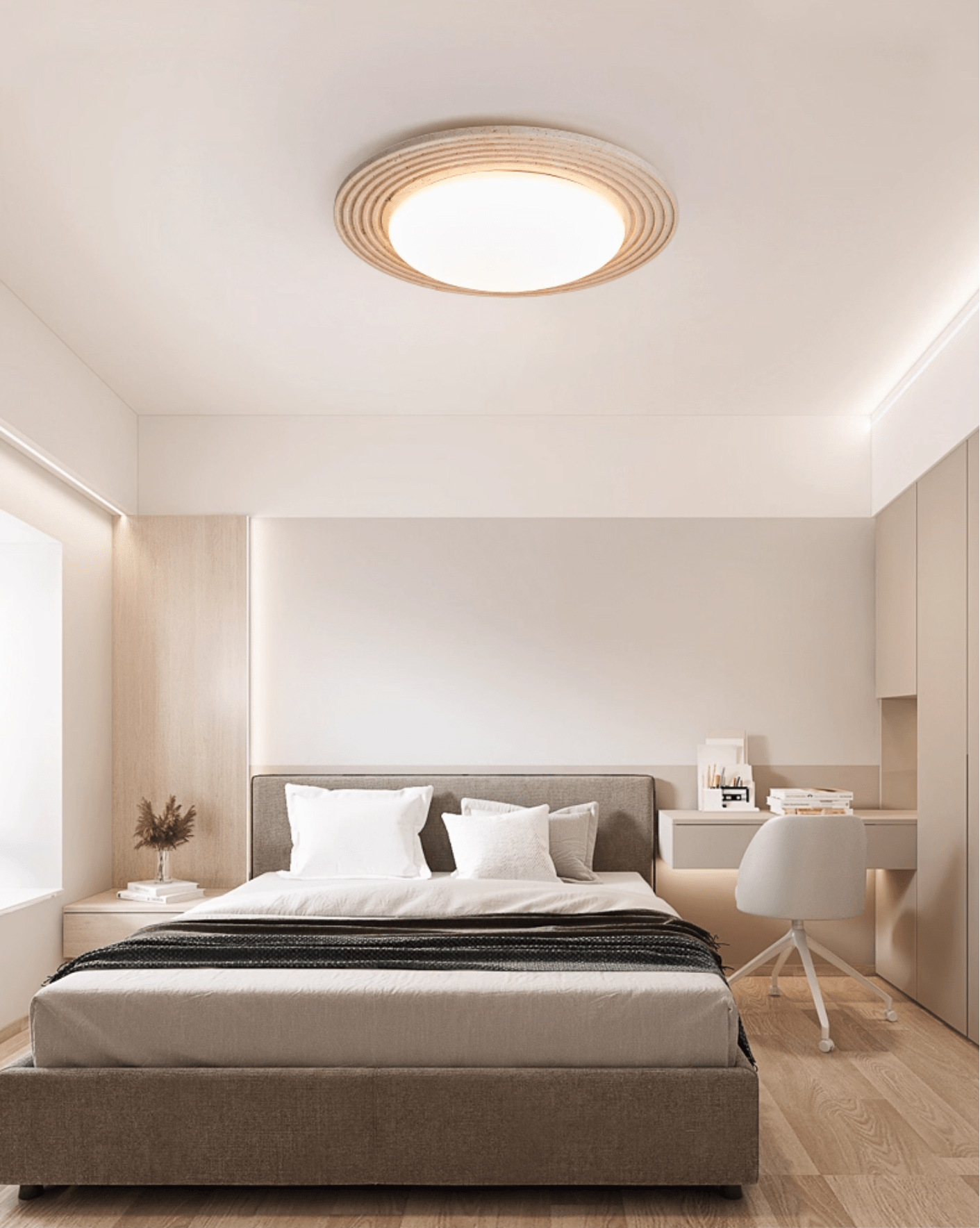 Orinir Minimalist Travertine Ceiling Light - Blowlighting