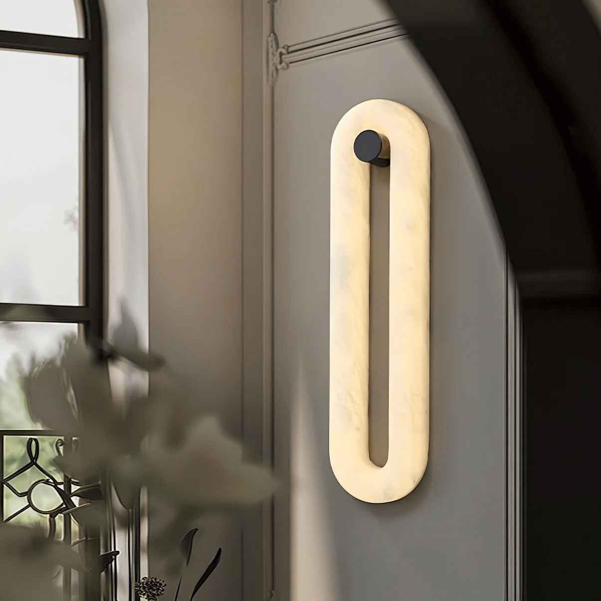 Aurea Modern Alabaster Wall Light - Blowlighting