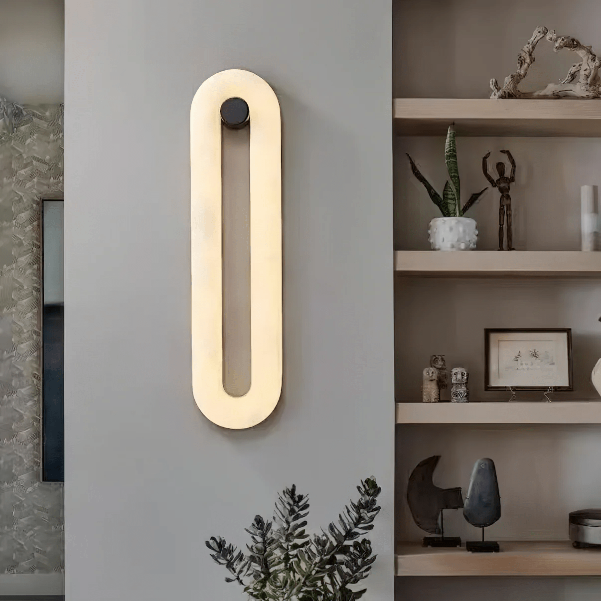 Aurea Modern Alabaster Wall Light - Blowlighting