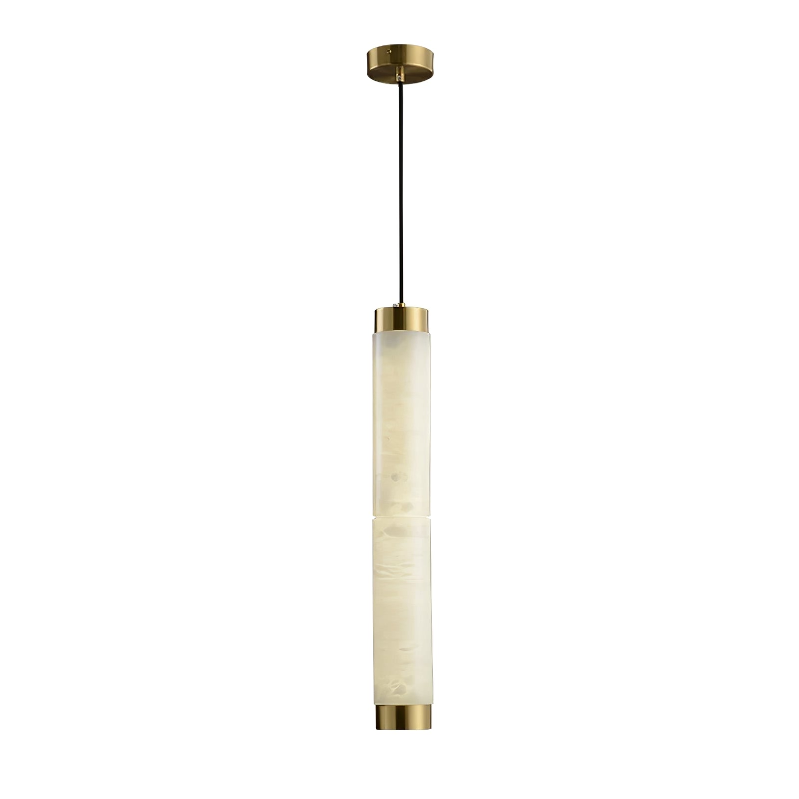 Lira Cylindrical Alabaster Pendant Light - Blowlighting