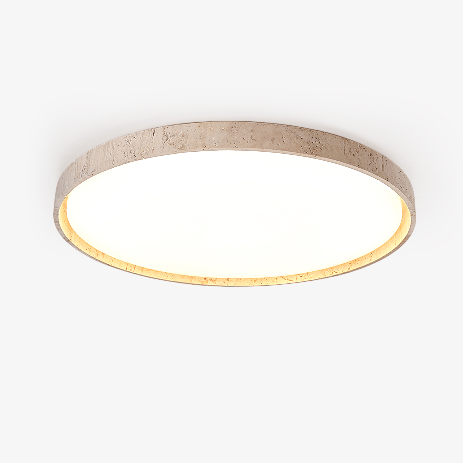 Kathy Travertine Round Ceiling Light - Blowlighting