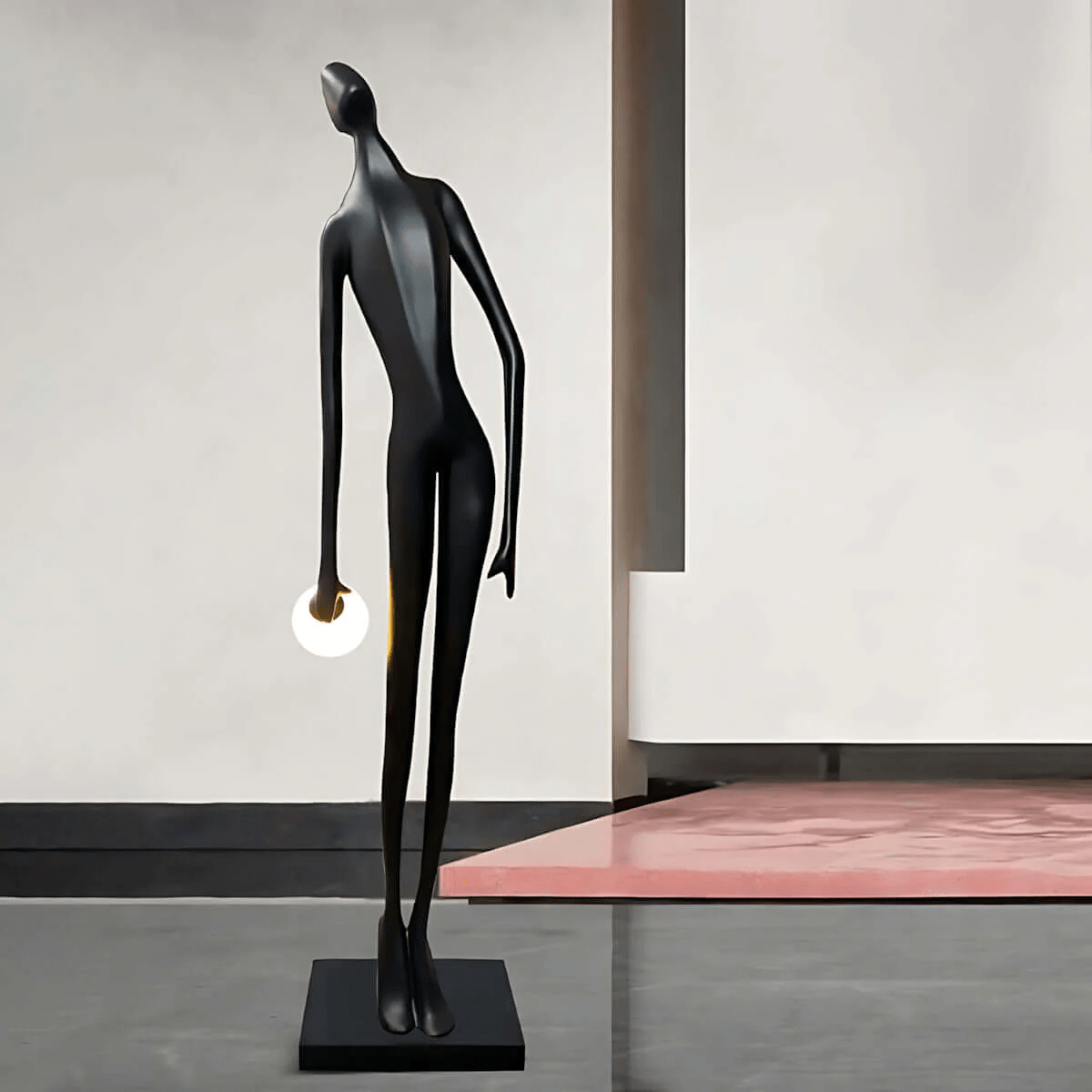 Noir Muse Sculpture Floor Lamp - Blowlighting