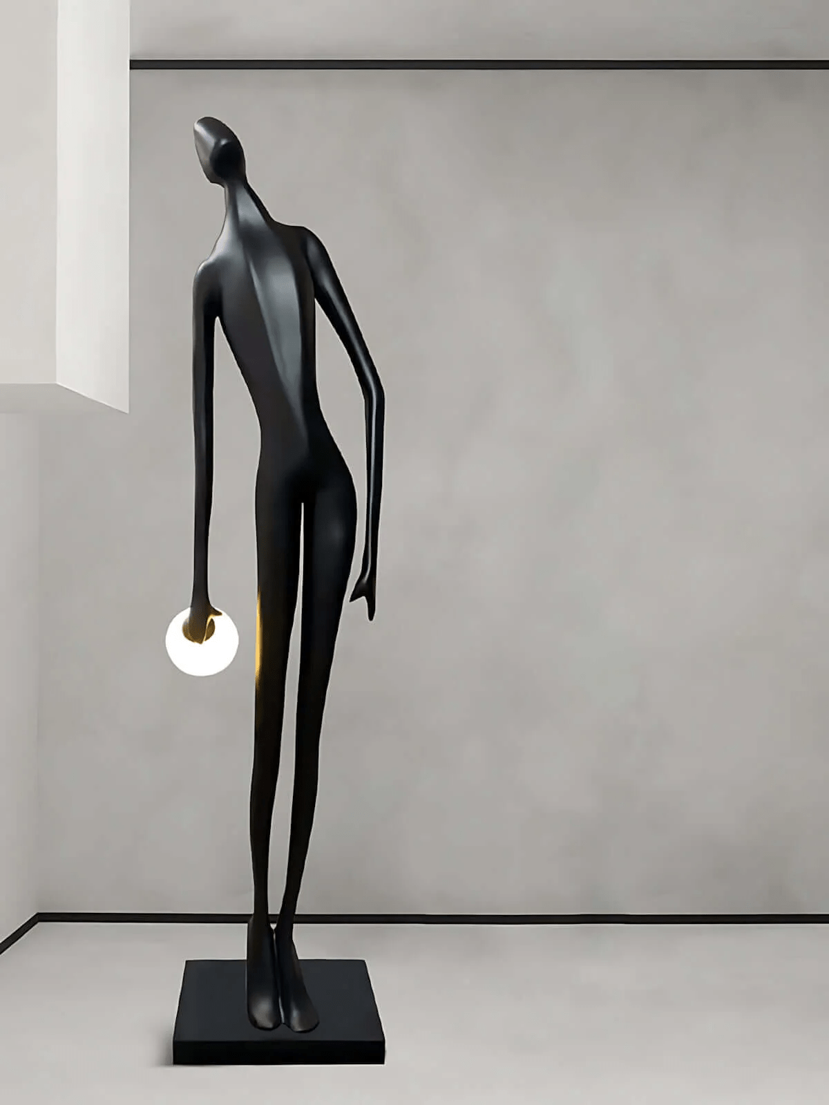 Noir Muse Sculpture Floor Lamp - Blowlighting