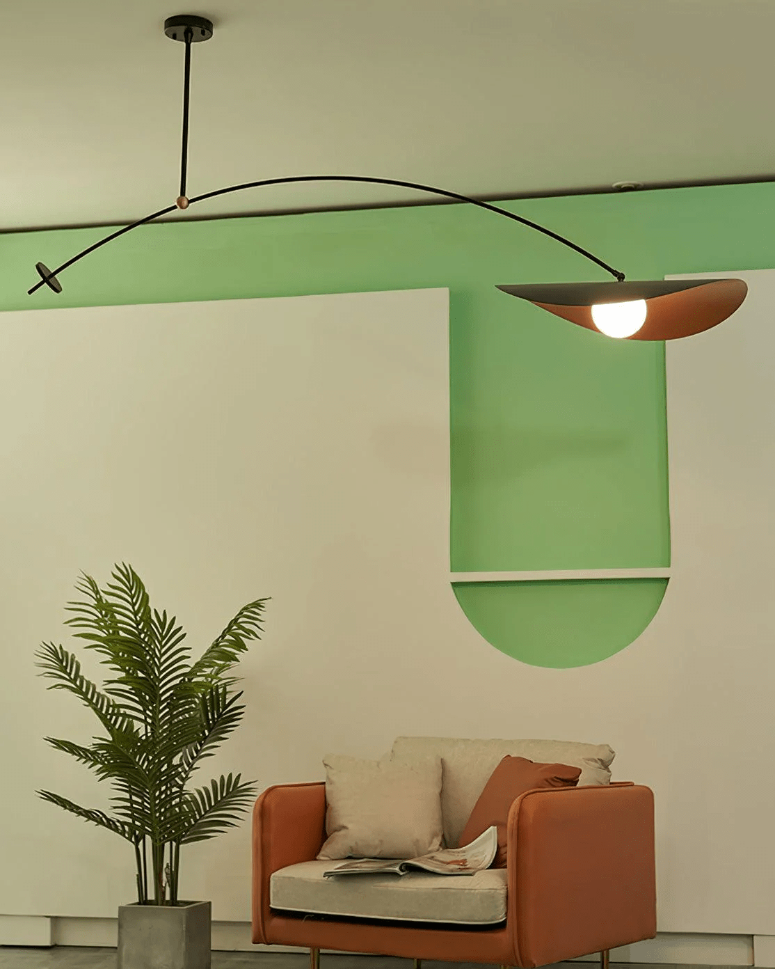 Arcflow Dynamic Metal Curve Pendant Light - Blowlighting