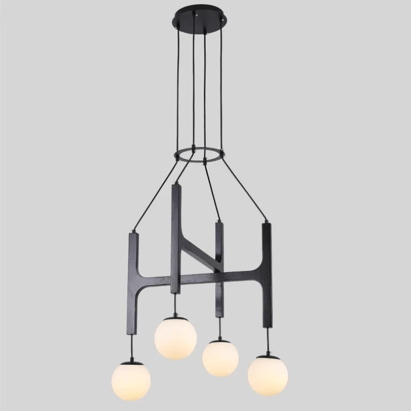 Xylocube Geometric Wood Globe Pendant Light - Blowlighting