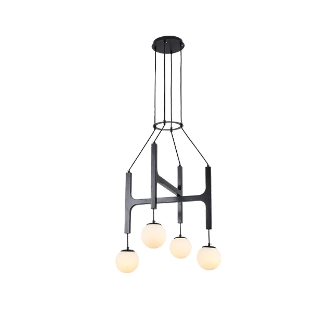 Xylocube Geometric Wood Globe Pendant Light - Blowlighting