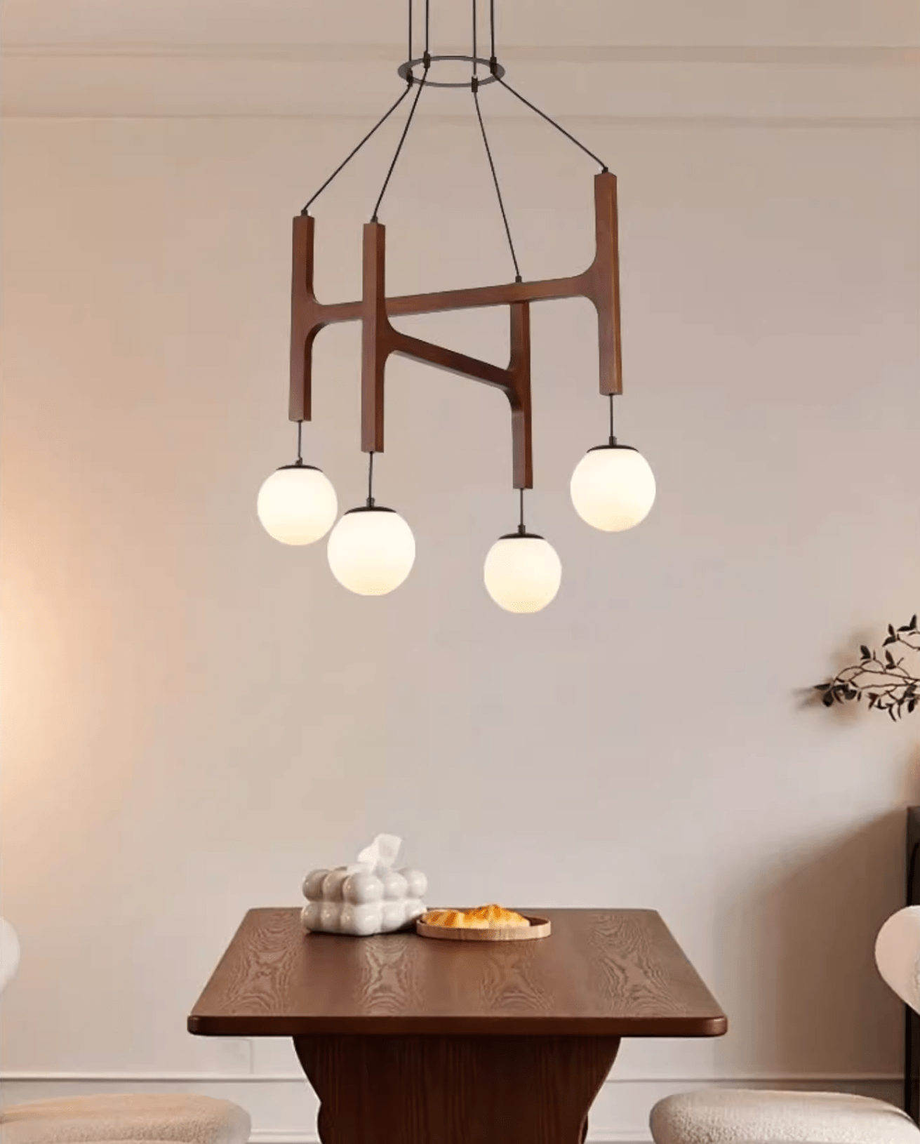 Xylocube Geometric Wood Globe Pendant Light - Blowlighting