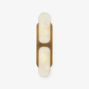 Ulthaora Double Globe Alabaster Wall Ligh - Blowlighting