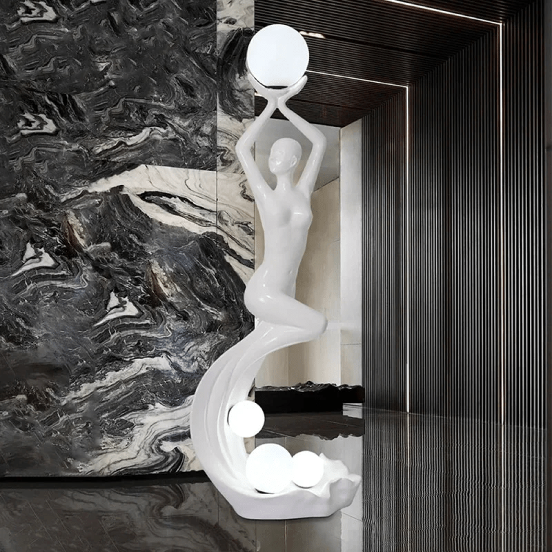 Muse Modern Sculpture Floor Lamp - Blowlighting