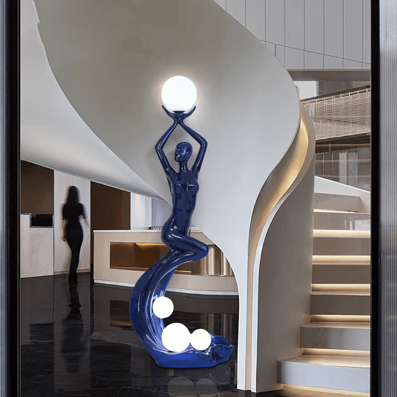Muse Modern Sculpture Floor Lamp - Blowlighting