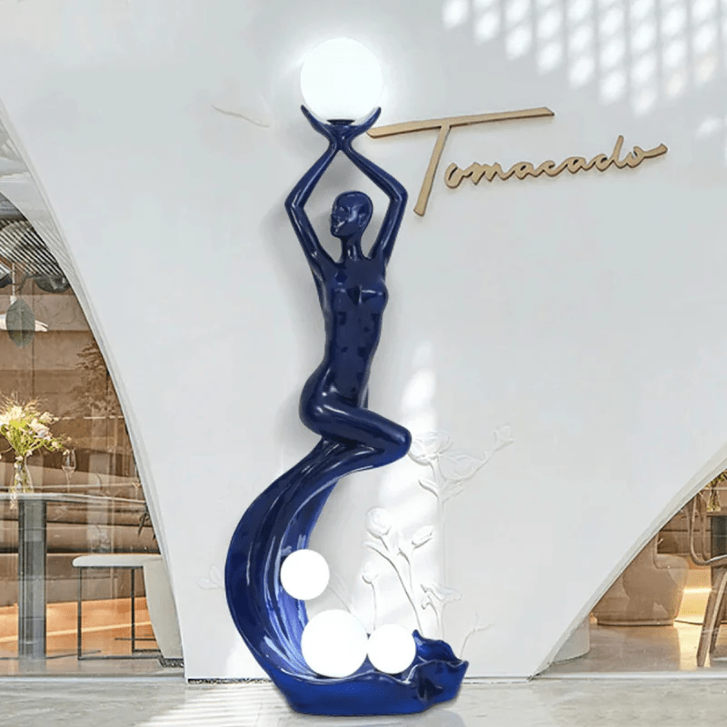 Muse Modern Sculpture Floor Lamp - Blowlighting