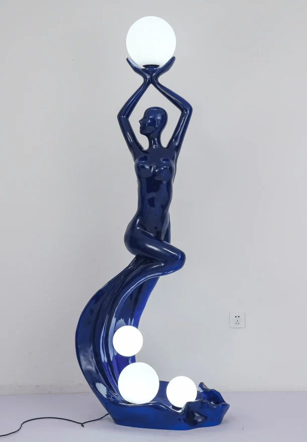 Muse Modern Sculpture Floor Lamp - Blowlighting