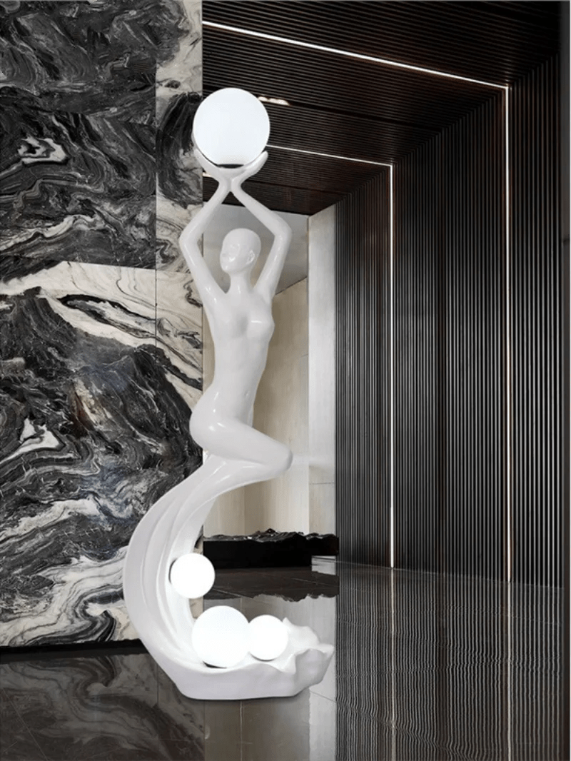 Muse Modern Sculpture Floor Lamp - Blowlighting