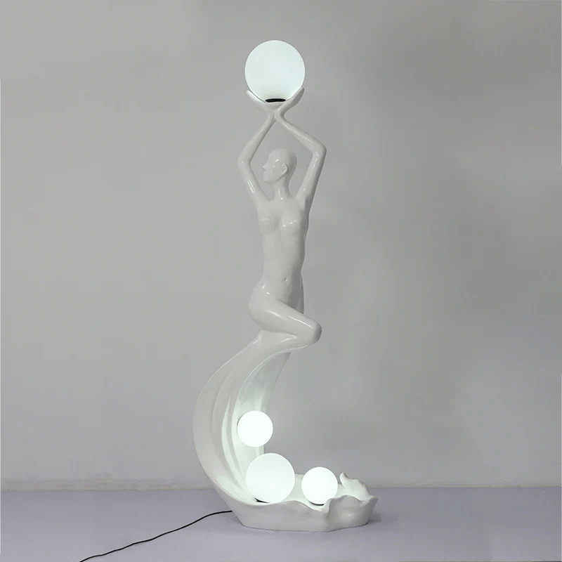 Muse Modern Sculpture Floor Lamp - Blowlighting