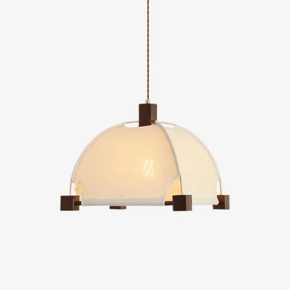 Phoebe Vintage Wood Pendant Lamp - Blowlighting