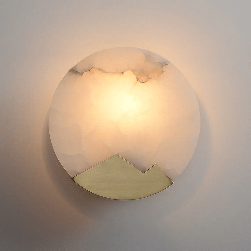 Nova Mountain Shaped Alabaster Wall Light - Blowlighting