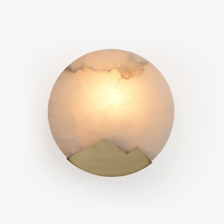 Nova Mountain Shaped Alabaster Wall Light - Blowlighting