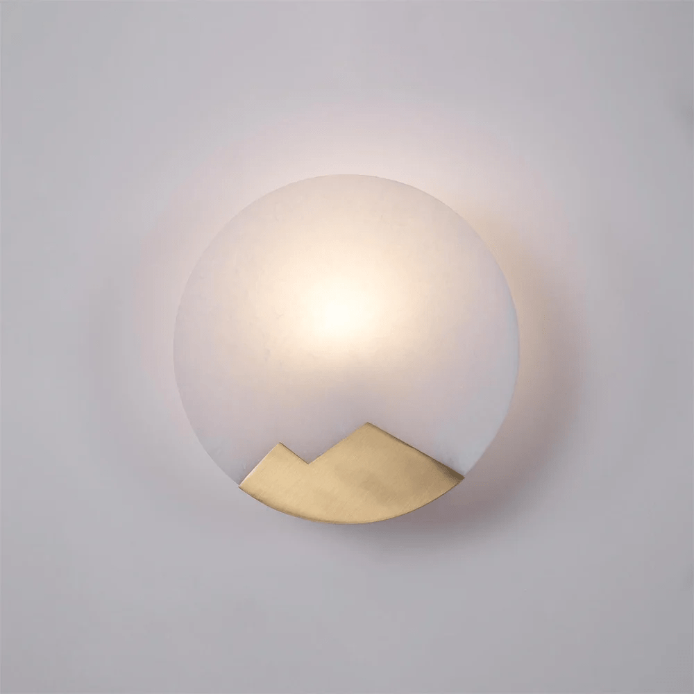 Nova Mountain Shaped Alabaster Wall Light - Blowlighting