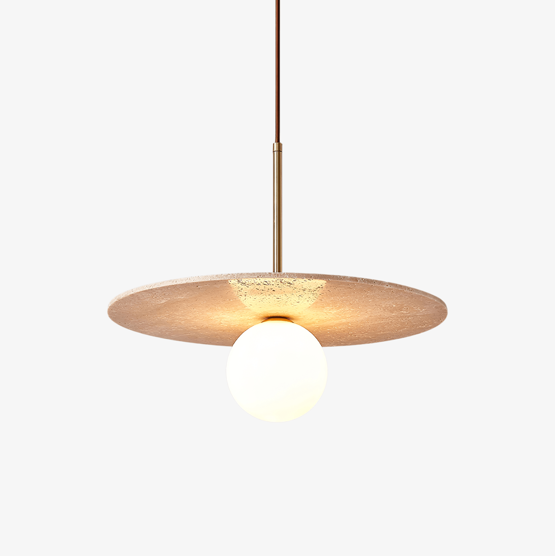 Vera Travertine Pendant Light - Blowlighting
