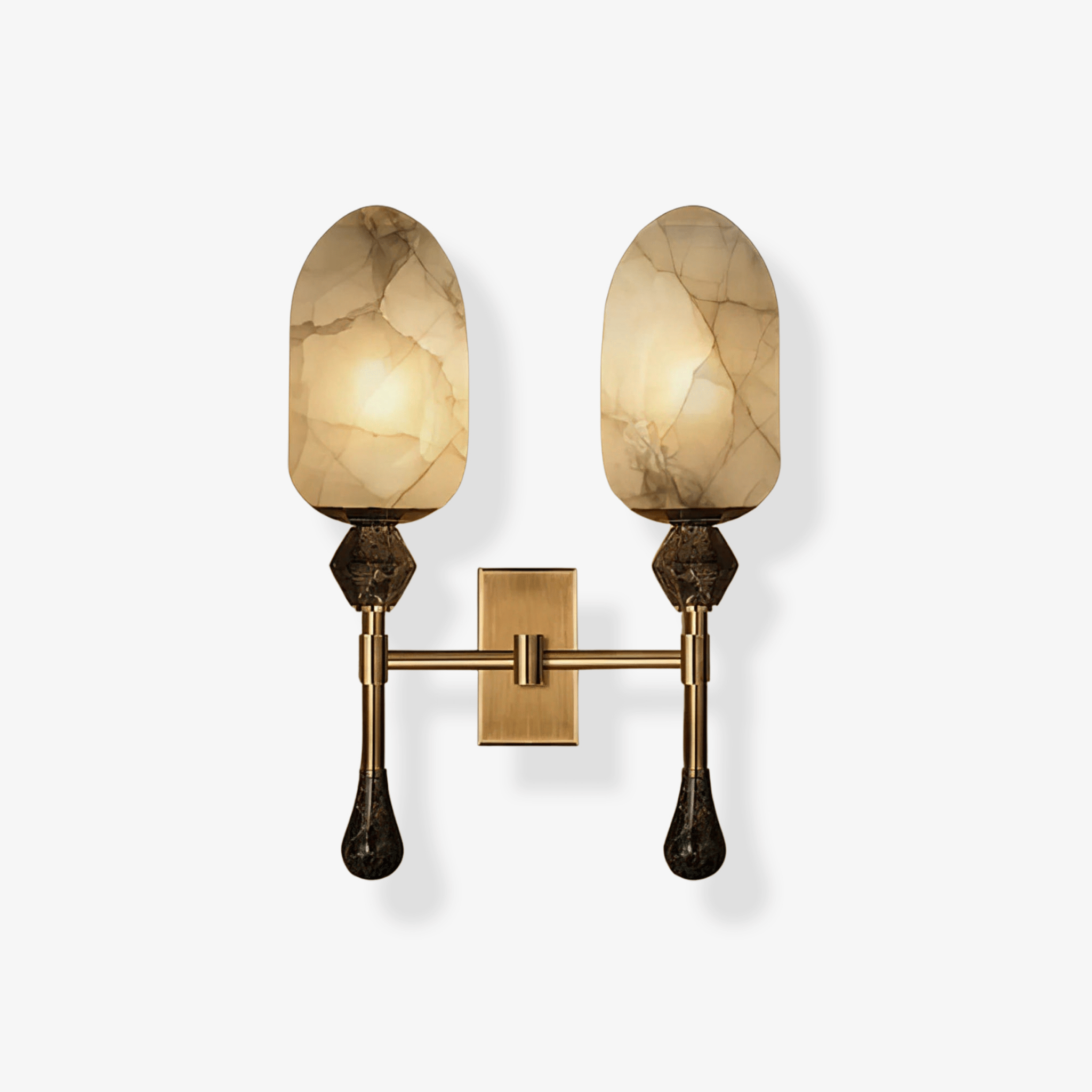 Alabaster Obelisk Double Sconce - Vakkerlight