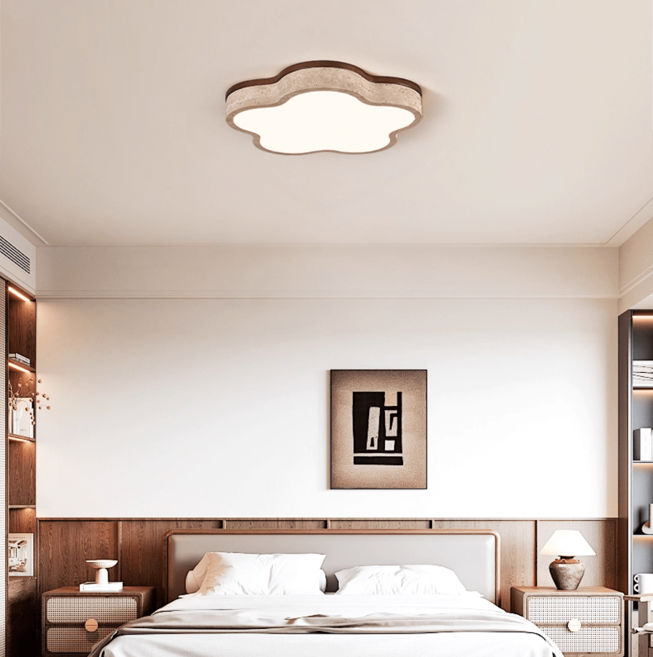 Cloudline Travertine Ceiling Lamp - Vakkerlight