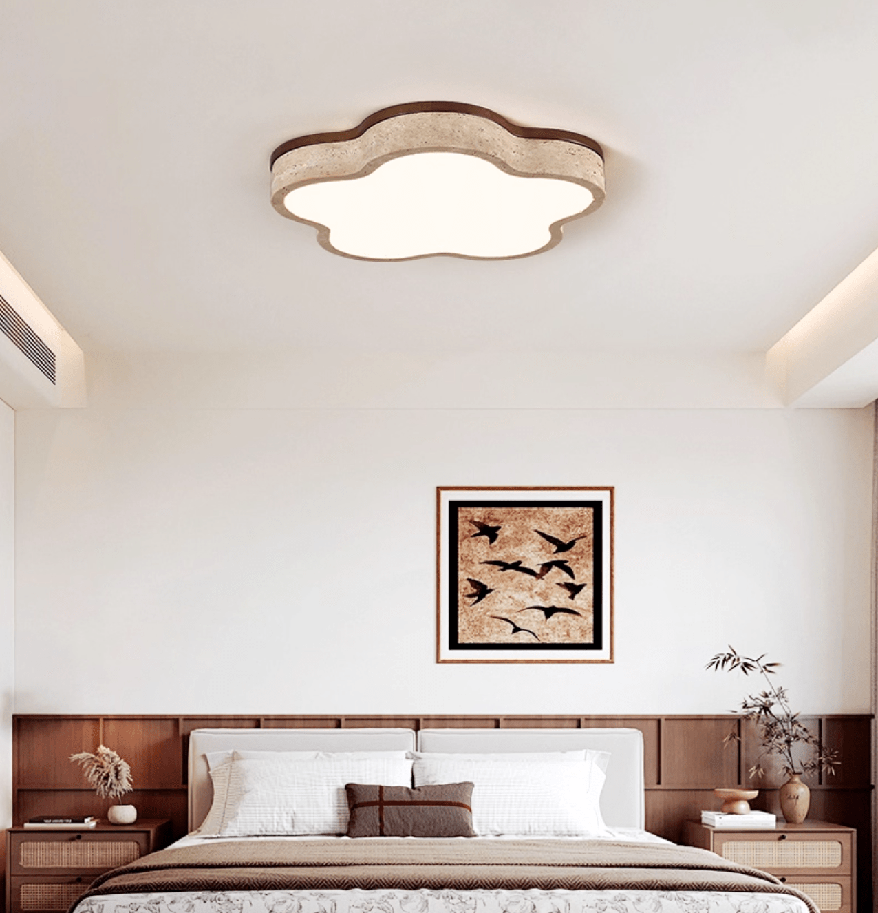 Cloudline Travertine Ceiling Lamp - Vakkerlight