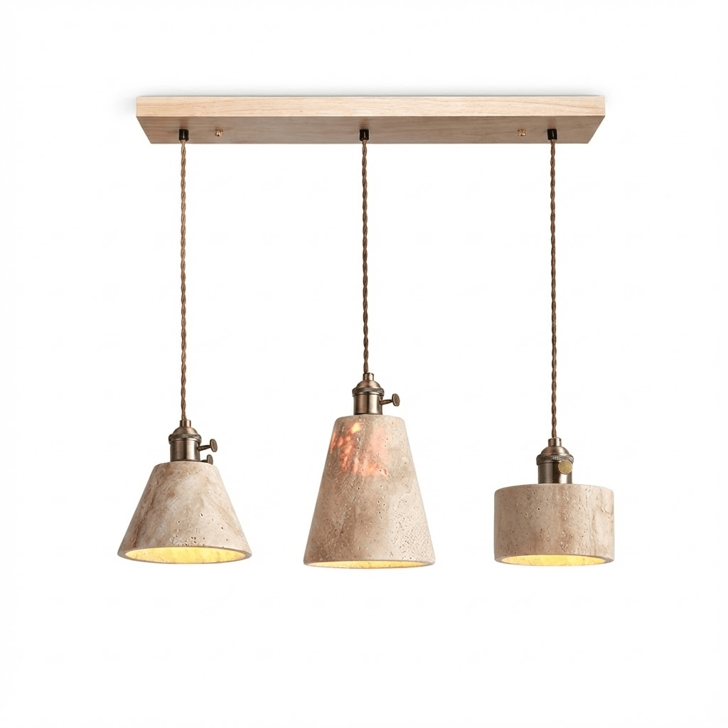 Terraform Travertine Pendant Light - Vakkerlight
