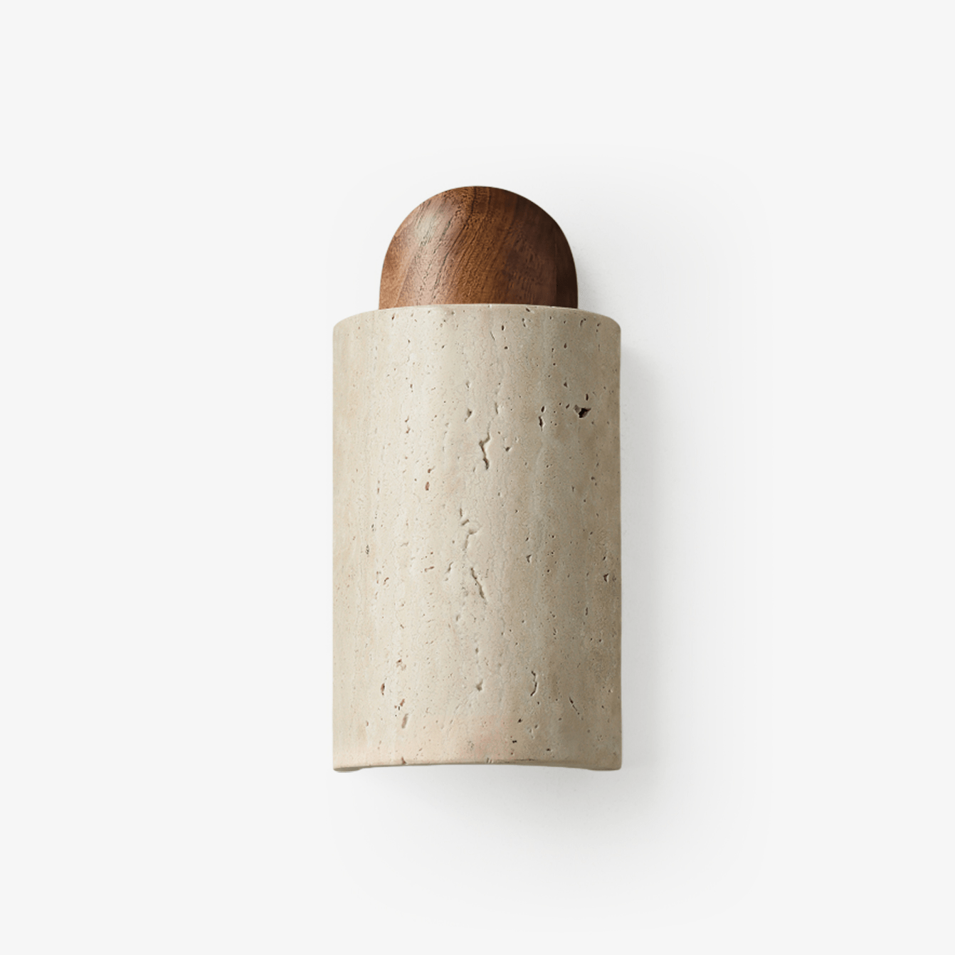 Travertine Capsule Wall Sconce - Vakkerlight
