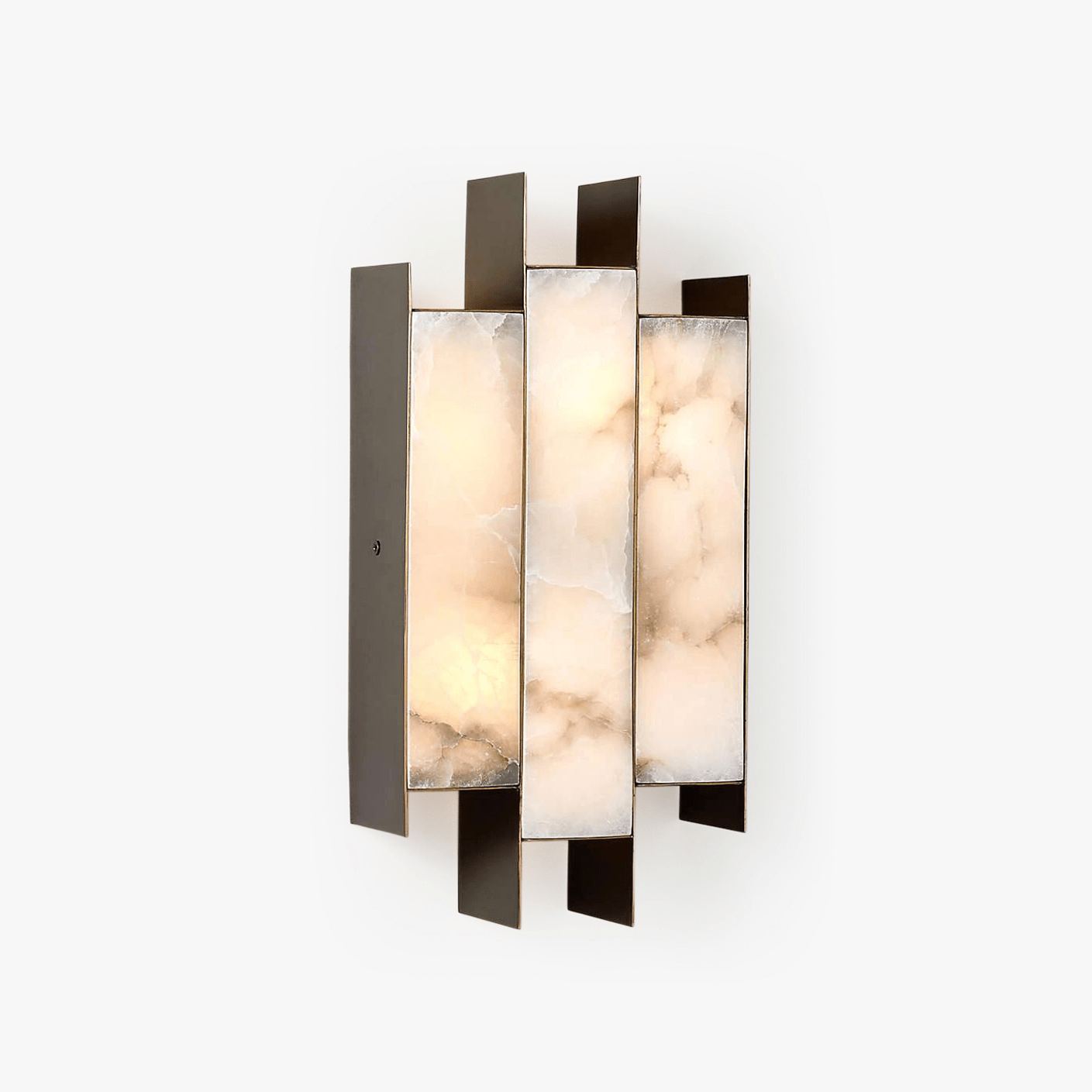 Folded Alabaster Panel Sconce - Vakkerlight
