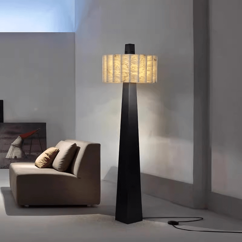 Obelisk Alabaster Floor Lamp - Vakkerlight