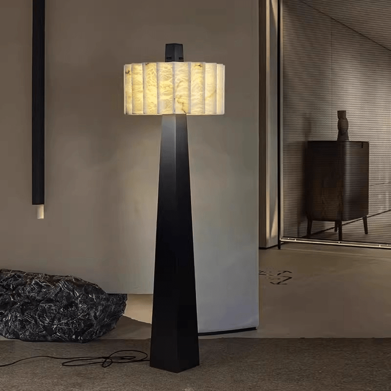 Obelisk Alabaster Floor Lamp - Vakkerlight